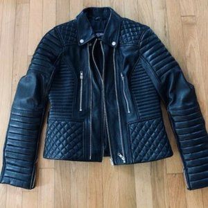 *SOLD* Women's Biker Diamond Quilted Real Leather
